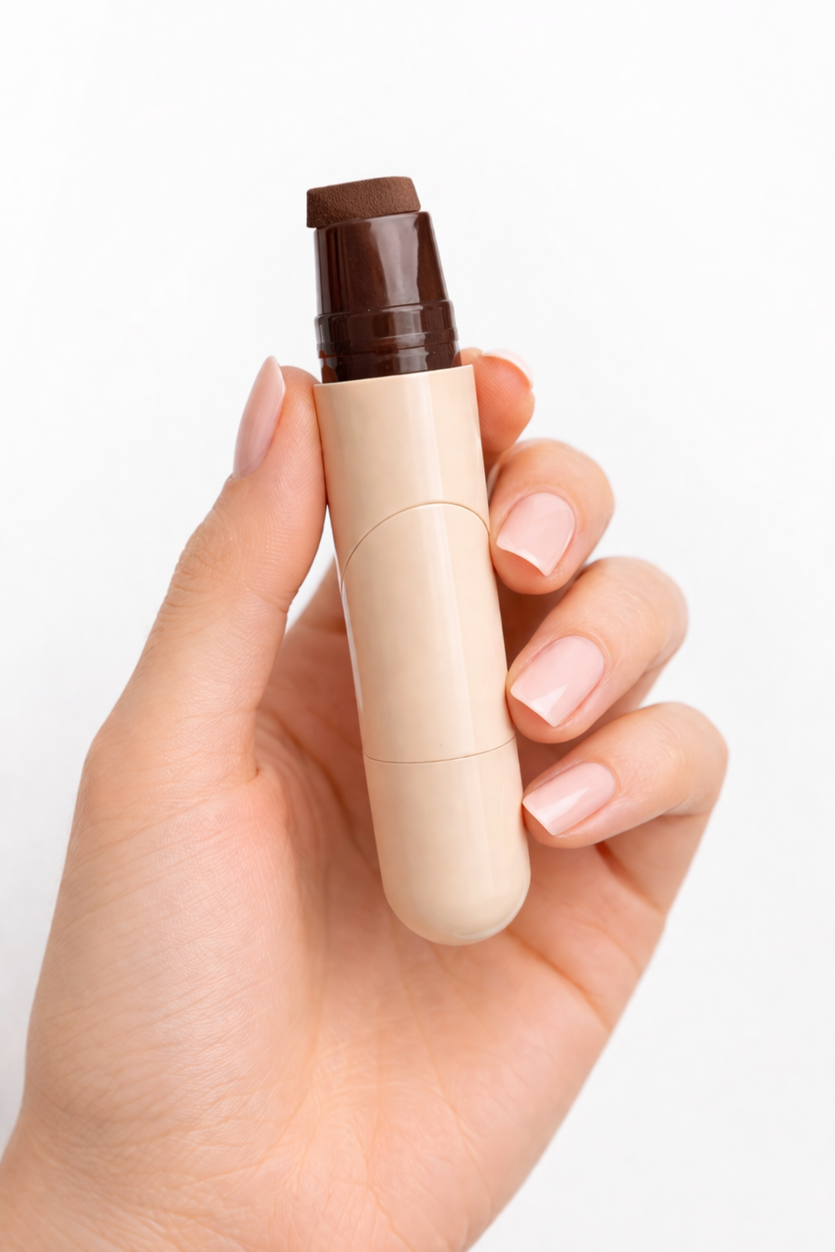 Stylo eyeliner tampon waterproof marron - format compact 10,5 cm