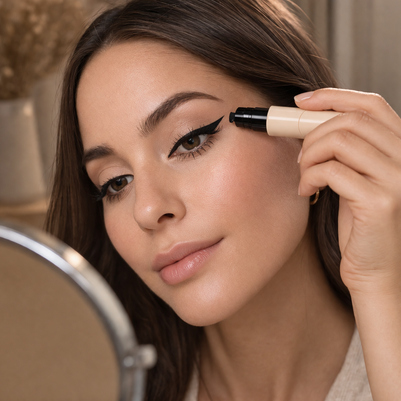 Stylo eyeliner tampon waterproof - ideal pour mains tremblantes et mobilite reduite