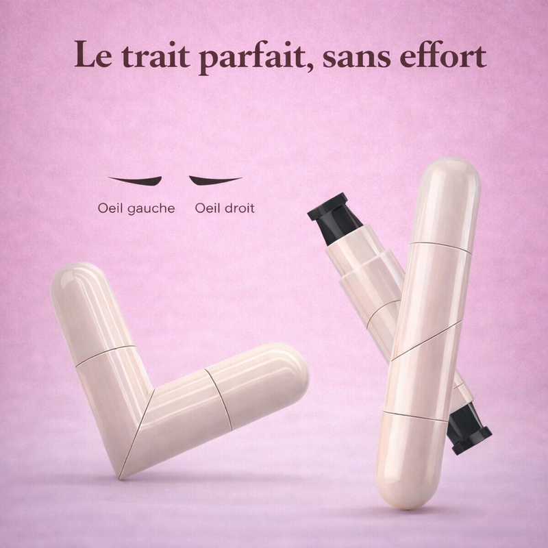 Eyeliner tampon waterproof marron et noir - deux variantes disponibles